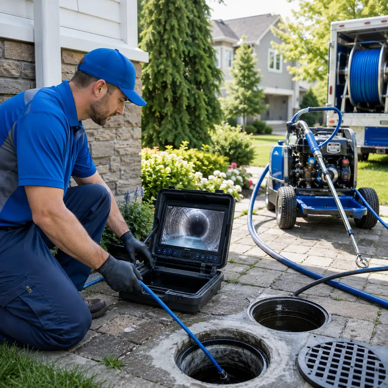 Outdoor drain cleaning professionals serving Hanover, IL